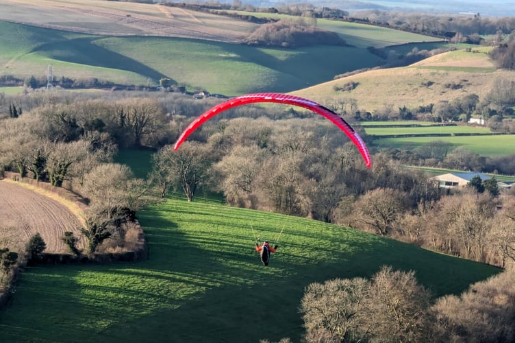Sky Surfing Club, Butser Hill, March 2024.