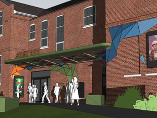 Plans to revamp theatre with pink or green canopy put forward