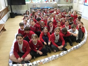 Binsted School celebrates leap year with leaps for kindness
