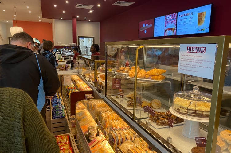 Costa Coffee bakery option in Alton