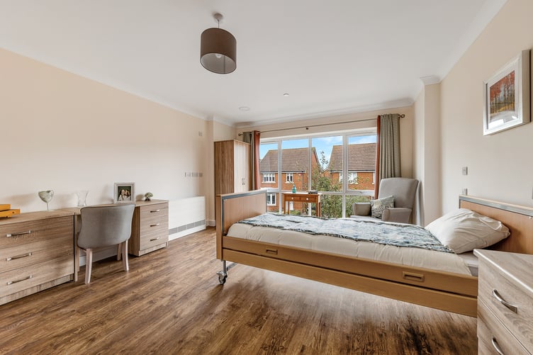 An indicative image of Hartford Care’s bedrooms – size and interiors may differ slightly at Belford House