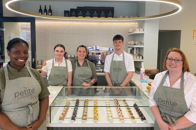 Staff at Petite Patisserie prepare to open Saturday 20 April 2024