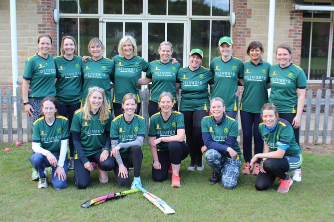 Grayswood Cricket Club's women's softball team is sponsored by Oliver's