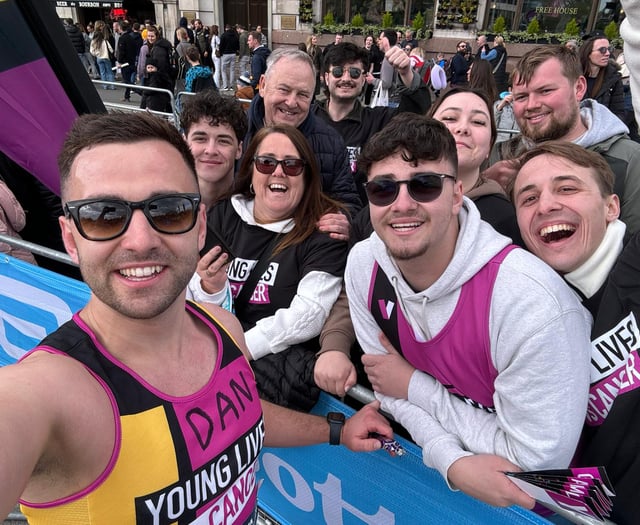 Four Marks man runs London Marathon for cancer charity