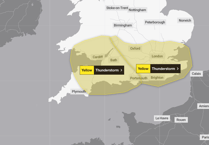 'Strong chance' of thunderstorms in Hampshire and Surrey overnight, warns Met Office