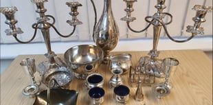 Mystery surrounds silverware found in pond as police search for owner