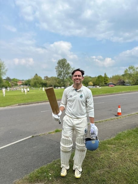 Tilford's Andy Hall Hall scored 101 against Chiddingfold