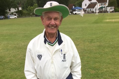 I'Anson Cricket League umpire Eric Simpson