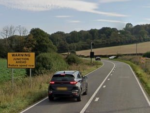 Motorcyclist seriously injured in A339 collision