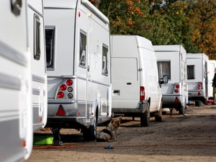 Dozens of Traveller caravans in East Hampshire