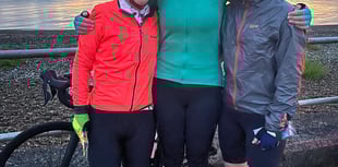 Trio are talk of town after poignant charity ride