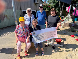 Raising money is child's play as Lions hand over £1k cheque