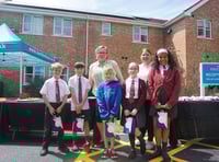 Pupils win prizes as mayor opens care home extension