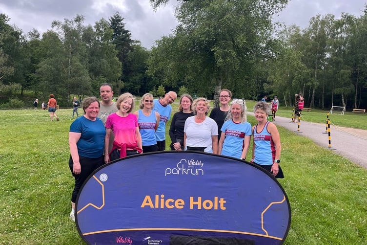 The Get Me Started runners with their coaches and leaders after completing Alice Holt parkrun
