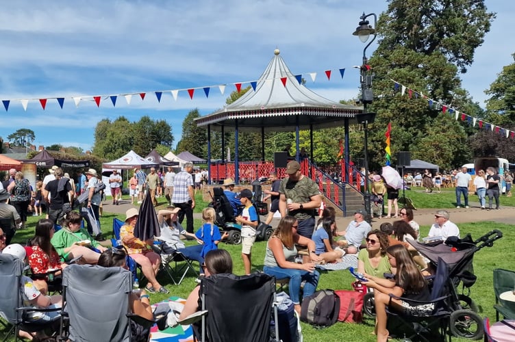 Alton FlavourFest Public Gardens bandstand