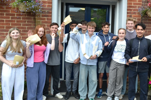 Results day was a poignant one for Amery Hill headteacher
