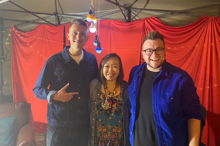 Chariya and comedy duo Luke and Elliot