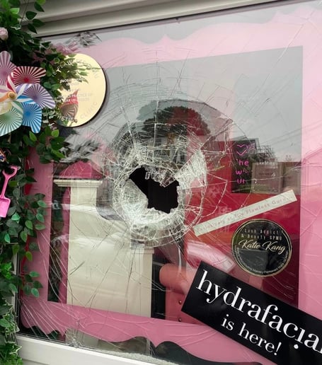Clanfield salon attempted break in 