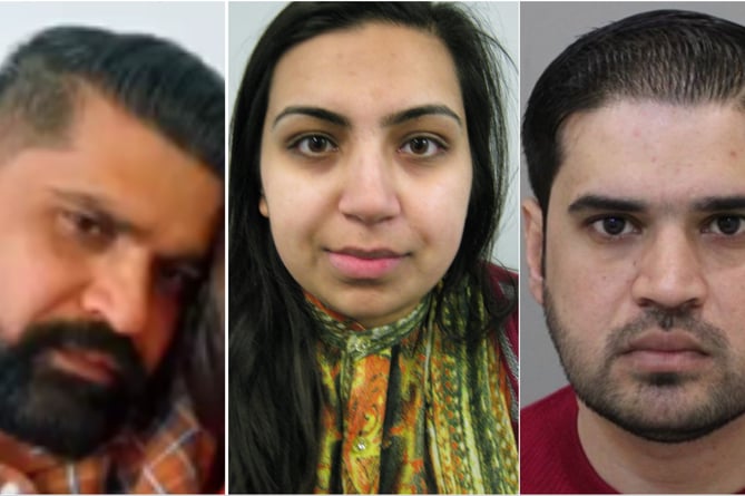 Urfan Sharif, his partner, Beinash Batool and brother, Faisal Malik