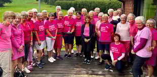 Ladies raise more than £1,100 on Niki Hogan Breast Cancer Now Day