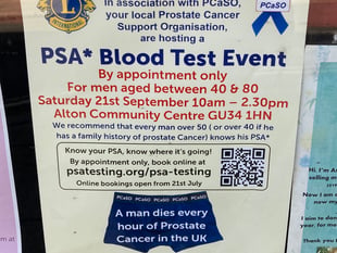 Prostate cancer test event could be a lifesaver