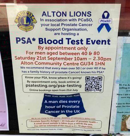 Alton Lions Prostate Cancer Screening