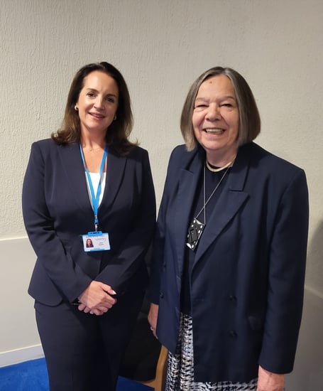 Picture of Jane Austin (L) and Carole Cockburn (R) 