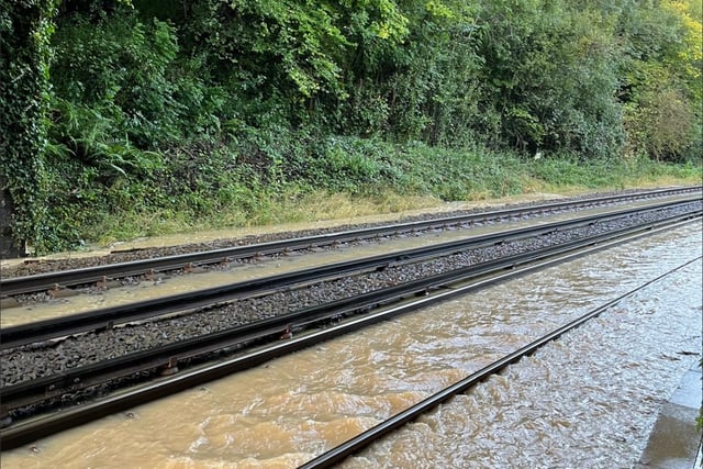 Rail services to Guildford suspended due to flooding at Ash