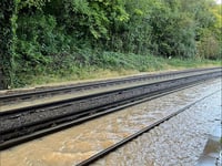 Rail services to Guildford suspended due to flooding at Ash