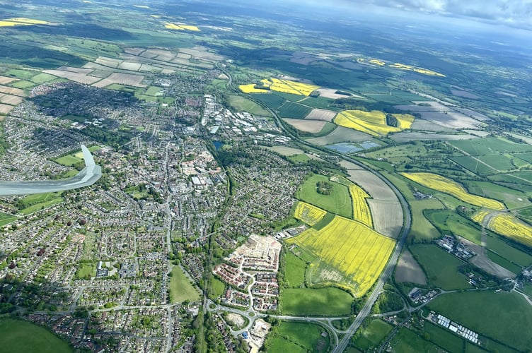 Windmill Hill Alton aerial view