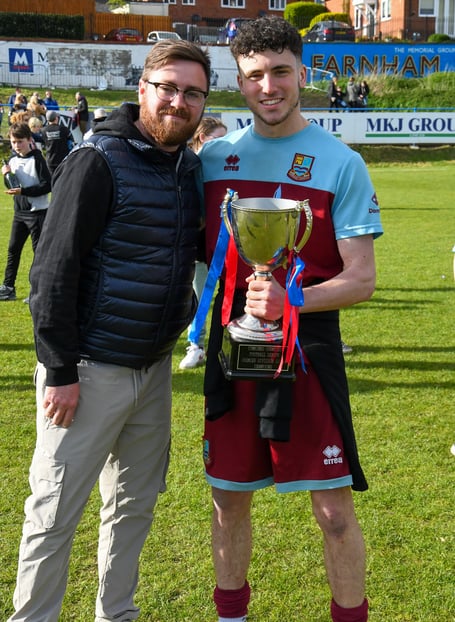 Harry Hugo (left) is Farnham Town's new chairman