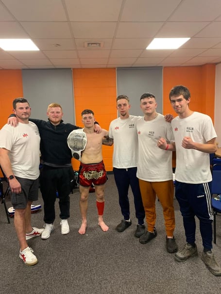 Tony Collucia has won the RFC British Muay Thai Champion title