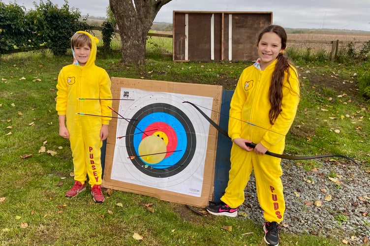 Aaron and Alba aim high for Children in Need