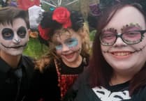 Hallowe'en garden back with safe trick or treating for Alton children