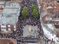 Record turnout for Petersfield's Remembrance Sunday service