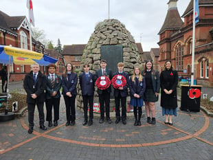 Amery Hill School takes part in remembrance