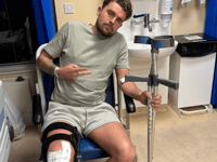 Help Reggie rebuild his life after knee trauma
