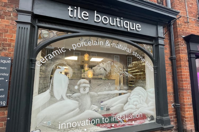 Snow Magical designs at Tile Boutique Downing Street
