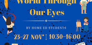Home educated children are giving an art exhibition