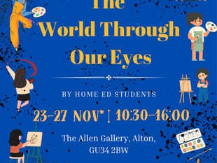 Home educated children are giving an art exhibition