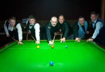 VIDEO: Snooker 'Champion of Champions' Mark Williams graces the green, green baize of Lindford