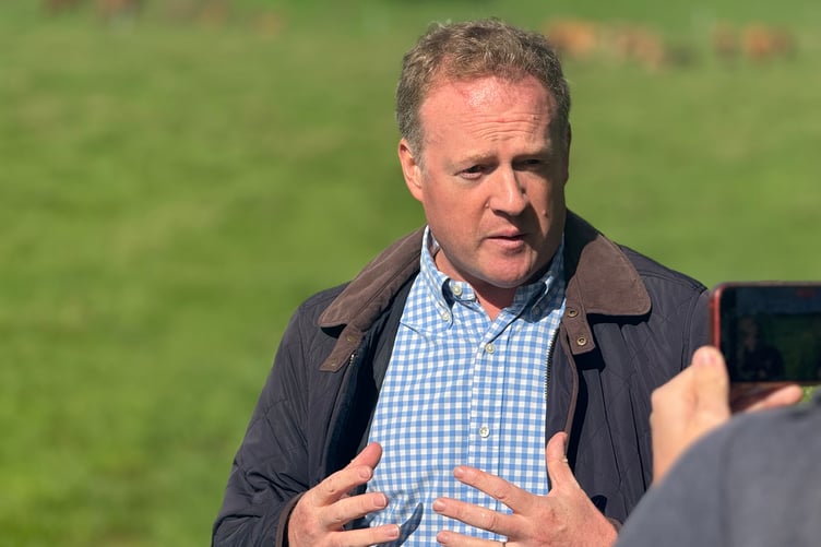 Greg Stafford speaking to The Herald at Pierrepont