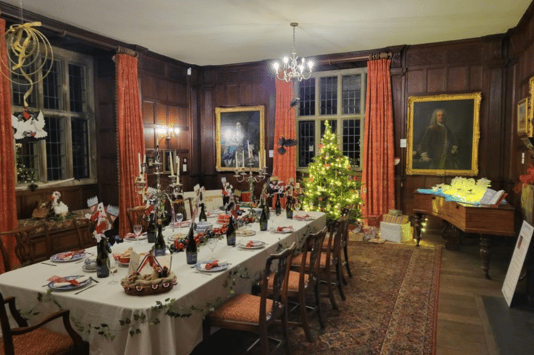 Dining room, Chawton House, December 2024.