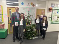 Card sent from Shottermill to Buckingham Palace