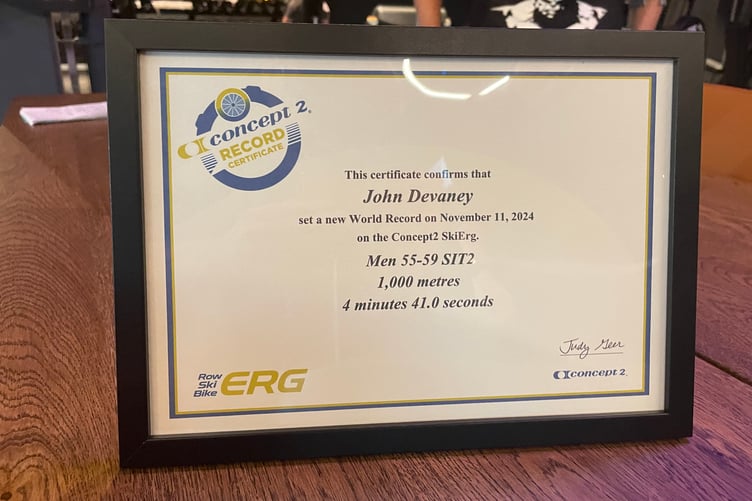 John Devaney SkiErg record