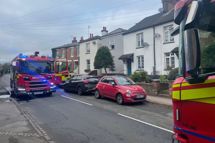Fire Engines on Guildford Road Farnham