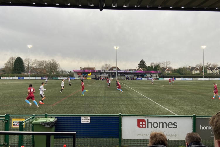 Action from Alton's Combined Counties Premier Division South match against Horley Town