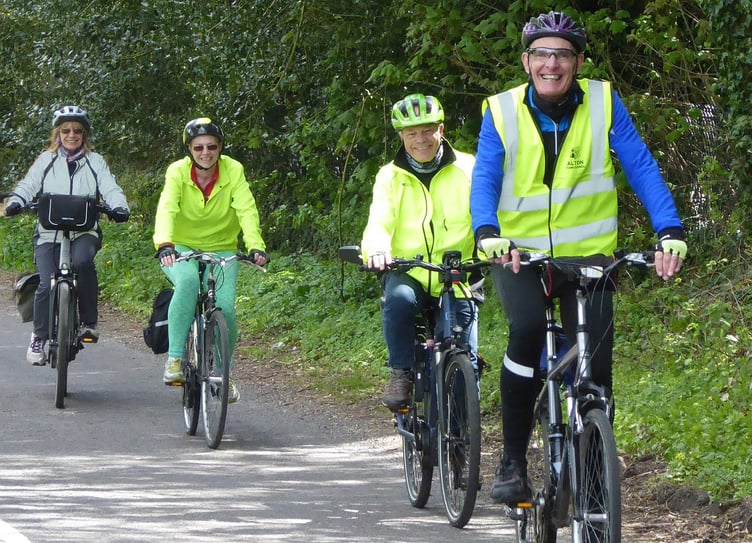 Cycle Alton cycling festival ride, River Hill, May 7th 2021.