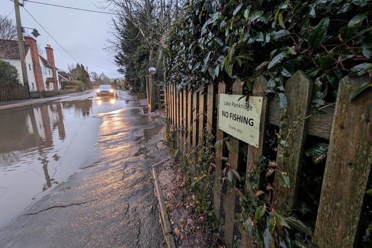 Lake Pankridge "No Fishing" sign