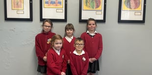 Binsted pupils bring colour to Bentley station
